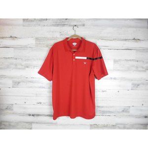 Callaway polo shirt men XL X-large red golf